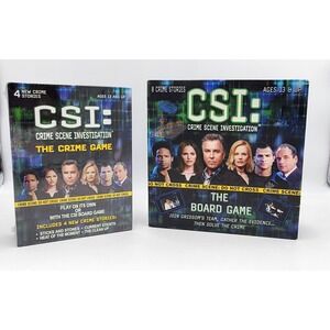 CSI: Crime Scene Investigation The Crime Game & The Board Game Both Complete